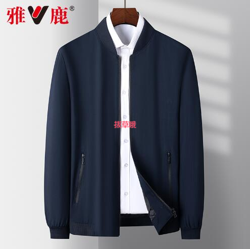 69元包邮！雅鹿 纯色短款夹克衫外套