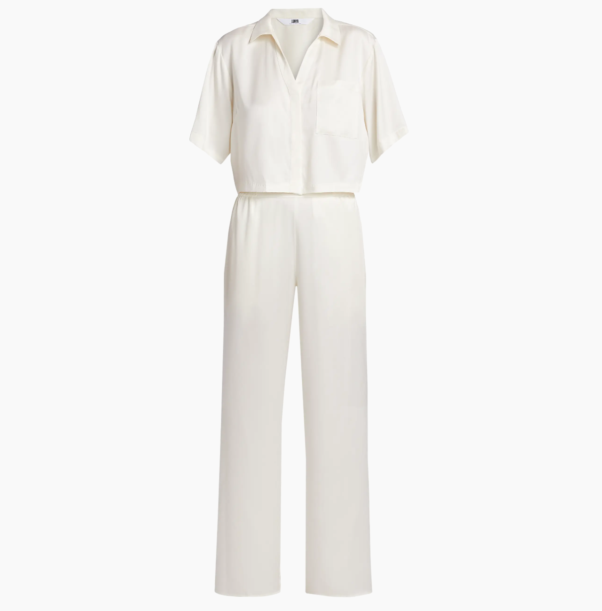 Lunya Washable Silk Set in Moonlight White