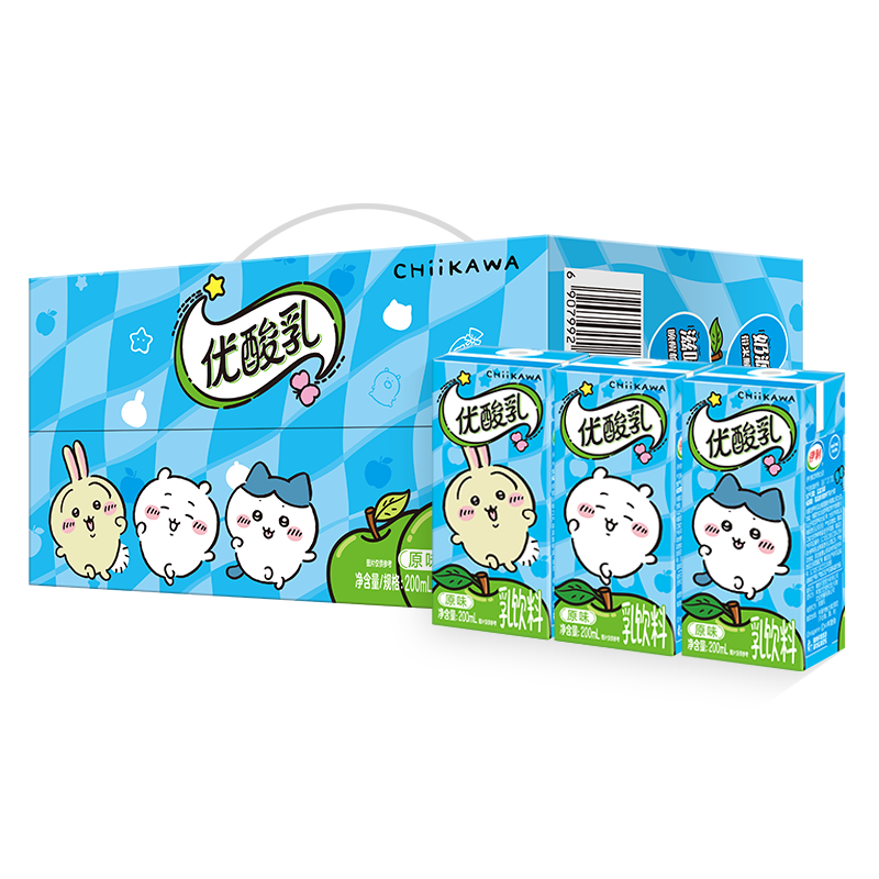 伊利优酸乳原味200ml*12盒12月产整箱