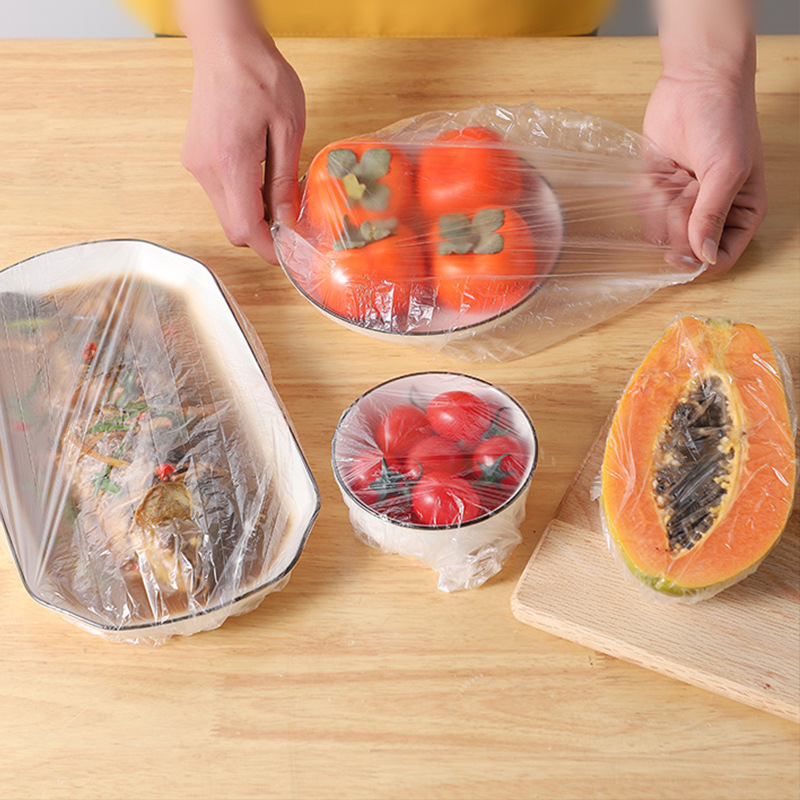 【100只】食品级一次性松紧口保鲜膜