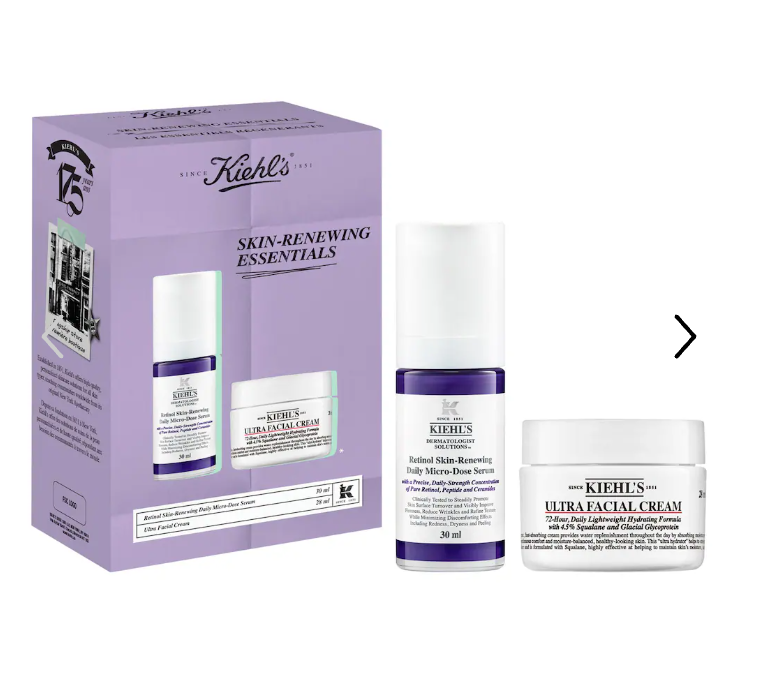 Kiehl's 抗老保湿两件套特惠：A醇精华加高保湿面霜