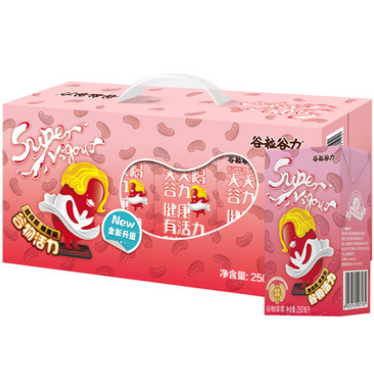 87.9元！谷粒谷力 红豆牛奶250ml*64盒（返28元猫超卡）