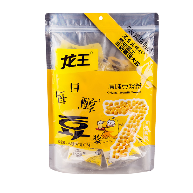 【0反式脂肪酸！】龙王原味豆浆粉30gX15包