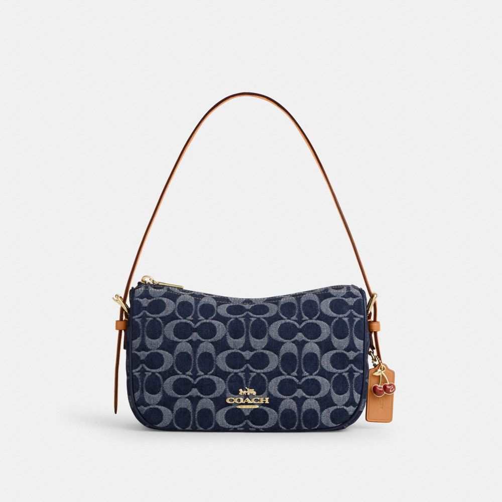 coach kailey shoulder bag in signature denim CY701-IMXIA