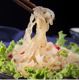 19.9元包邮！曲记 即食野生七星虎斑海蜇 500g*2
