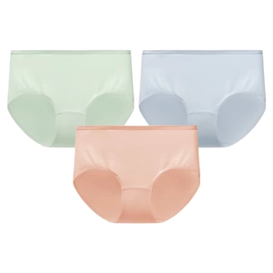 松山棉店女士纯棉中腰内裤加长裆裸睡透气不夹臀新疆棉女生三角裤