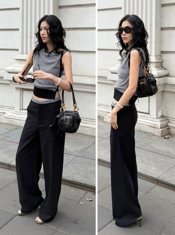 Another view of the Prada Mini Dangle Handbag.