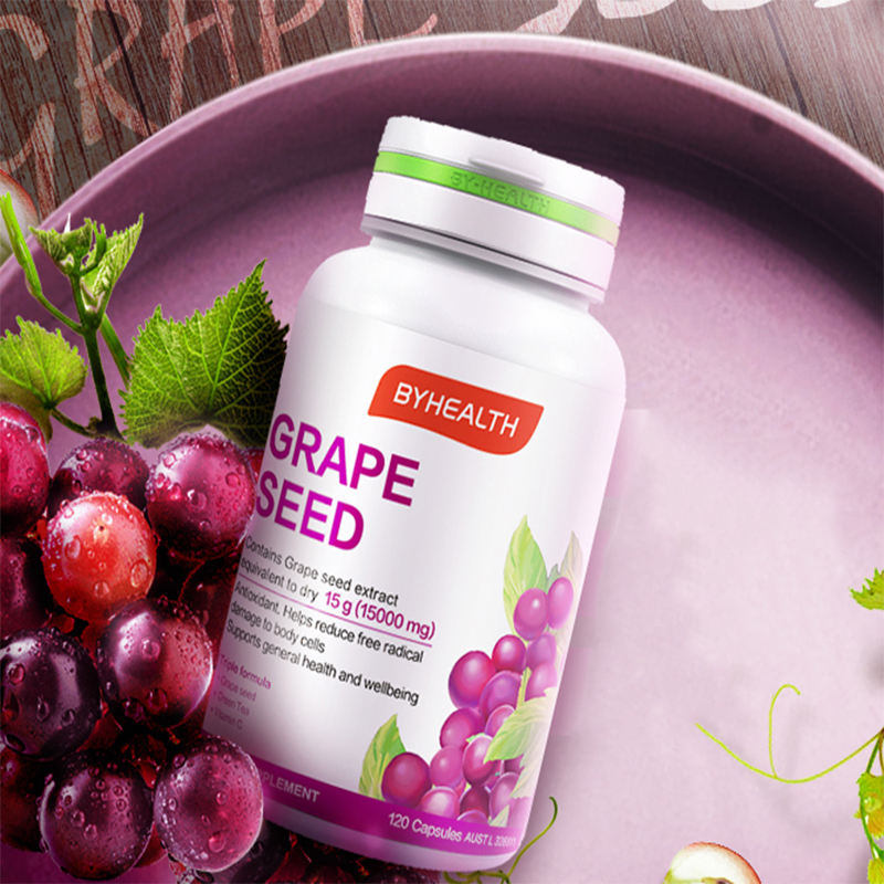 【烈儿专享】BYHEALTH汤臣倍健葡萄籽粉胶囊