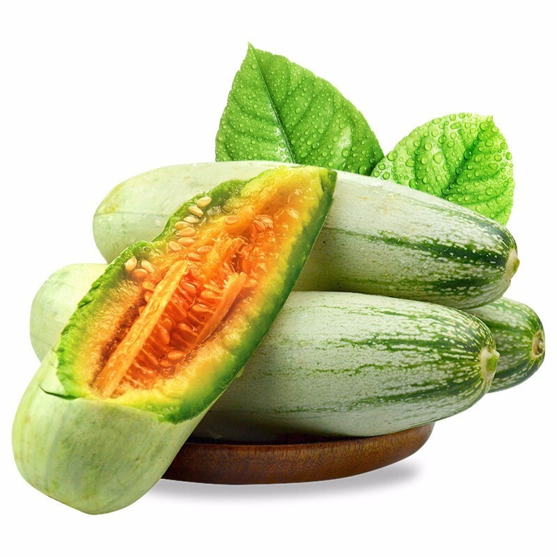 羊角蜜头茬甜瓜 带箱5斤装  净重约4.5斤