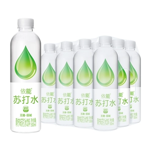 依能苏打水500ml*12瓶整箱弱碱锌青柠白桃饮用水饮料碱性瓶装强化