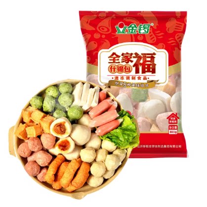 金锣火锅丸子全家福什锦包800g