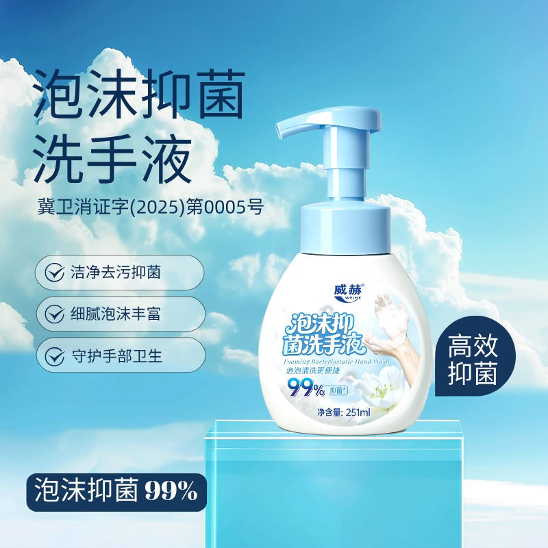 威赫抑菌洗手液5瓶