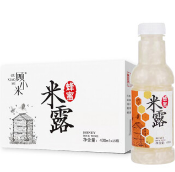 102.8元！顾小米 蜂蜜米酒饮料米露430ml*60瓶