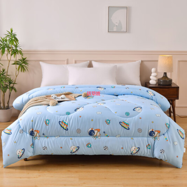 49.9元包邮！佳佰 被芯 加厚秋冬被子 星球 150*200cm 约4斤