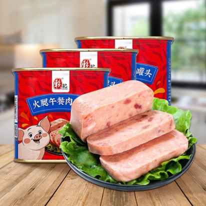 25.9元包邮！LAIKI 赖记 牛肉午餐肉/火腿午餐肉 340g*3罐