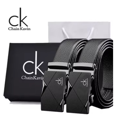 29.8元包邮！品质CK皮带男头层牛皮