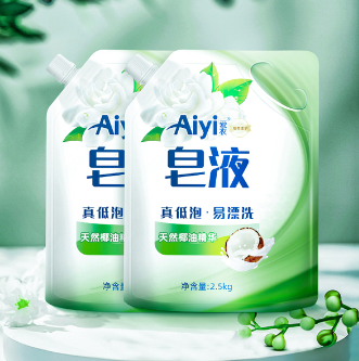 17.95元包邮！Aiyi爱衣植物萃取天然椰油皂液2.5kg*2袋