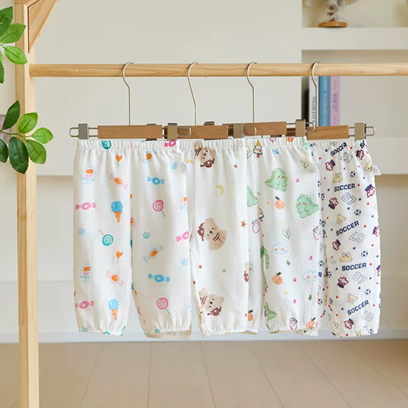 康乐宝贝夏季纯棉防蚊裤