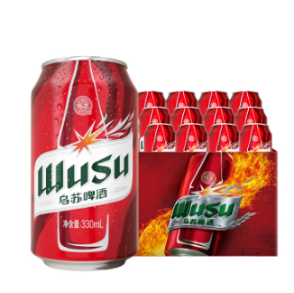 34.9元包邮！红乌苏330ml*12罐