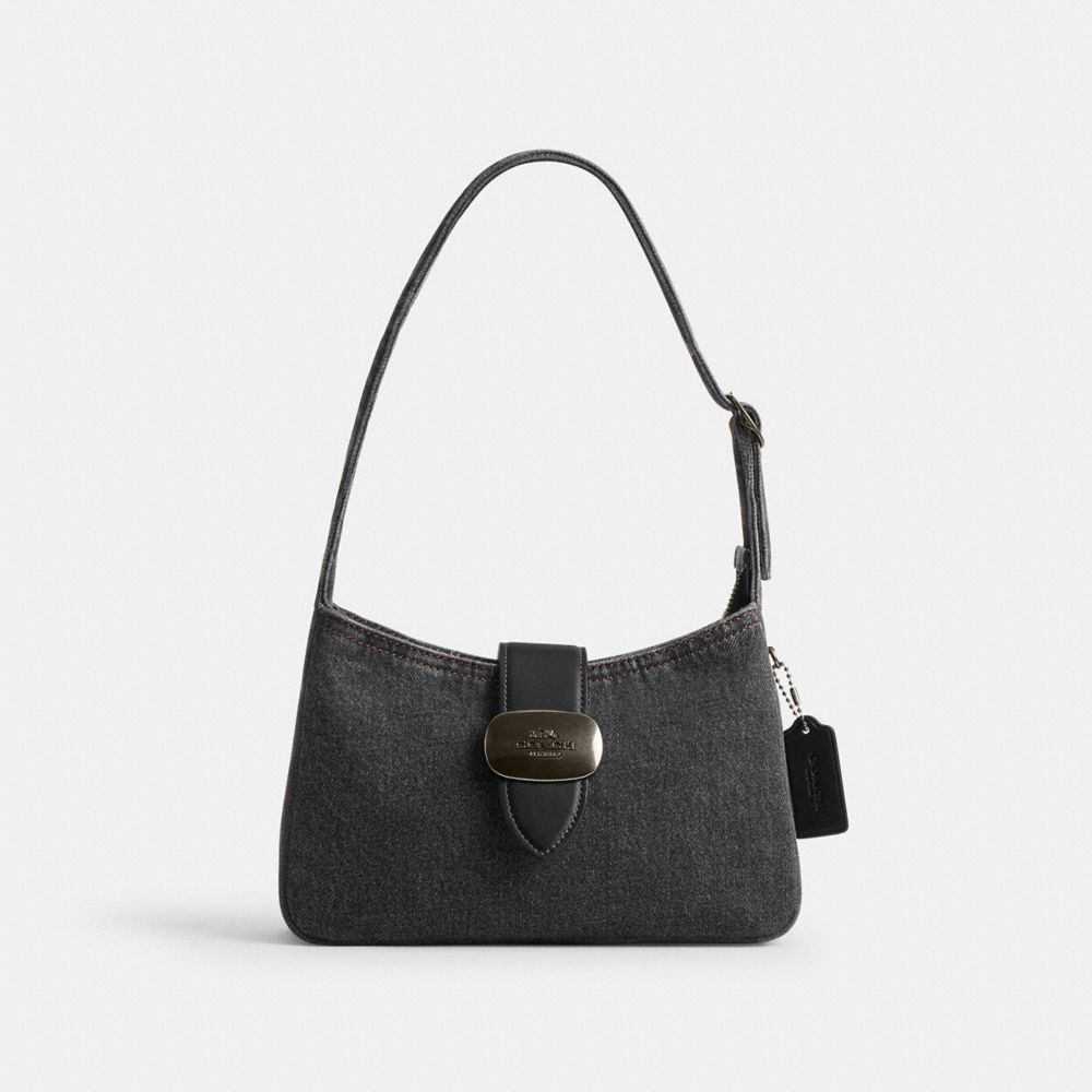 coach eliza shoulder bag in signature denim CAK45-QBWAD