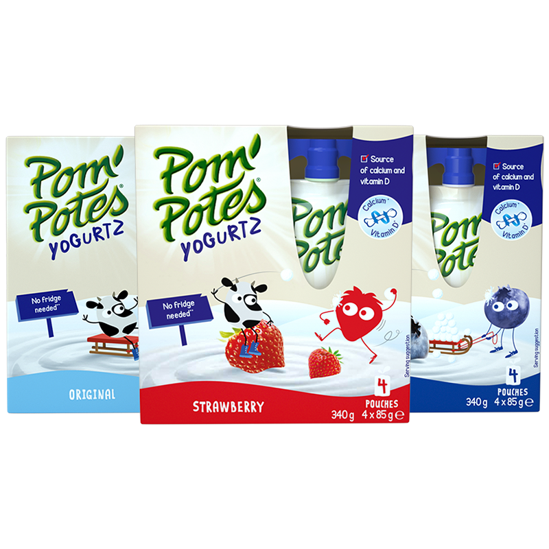 法优乐儿童酸奶辅食果泥85g*12袋