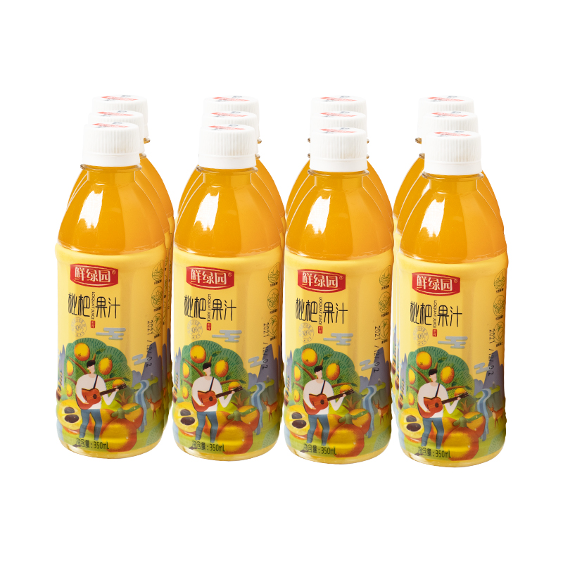 【6瓶装】鲜绿园枇杷汁枇杷原浆调制果汁