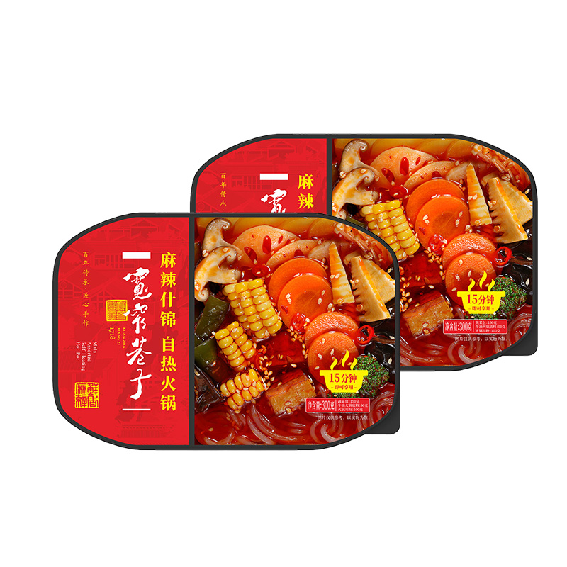 速食自热火锅份量大宽粉小火锅素食懒人即食