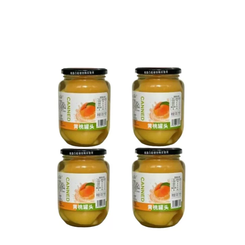 沂蒙山老式黄桃罐头510g*4罐