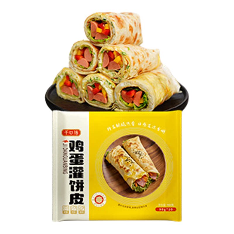 千口福鸡蛋灌饼饼皮20片