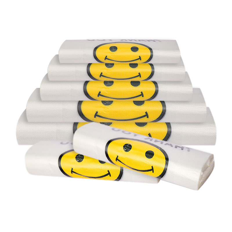 【开裙福利】家用透明笑脸塑料袋50个