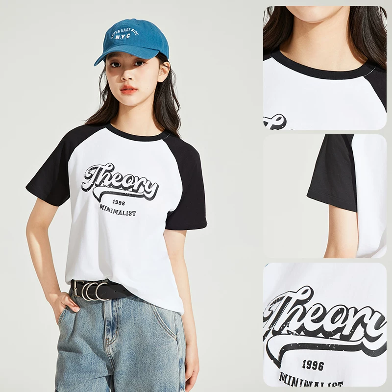 【男女T清仓】热风短袖T恤夏季新款女士百搭圆领短袖T恤宽松女T