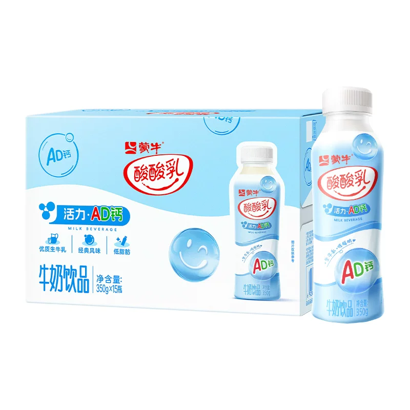 蒙牛酸酸乳AD钙牛奶饮品PET瓶350g×15瓶
