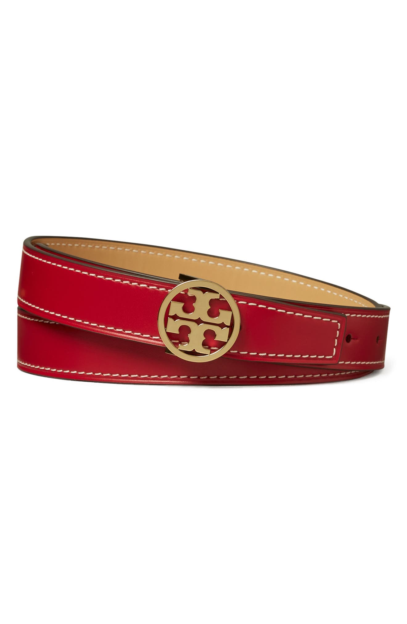 Tory Burch Miller Reversible Leather Belt