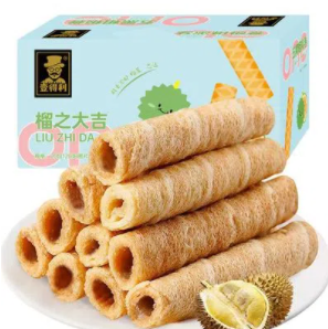 7.9元包邮！榴莲蛋卷60卷（HP商家返1元）