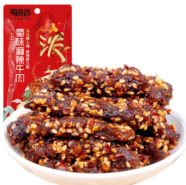 1元包邮！蜀道香 麻辣味牛肉18g