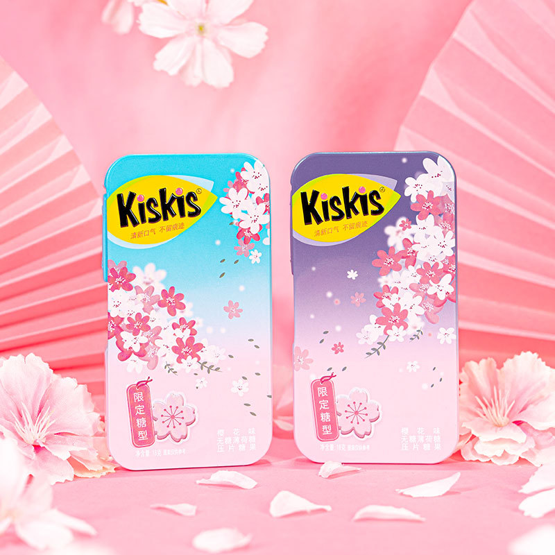 可签到！酷滋无糖樱花薄荷糖4盒