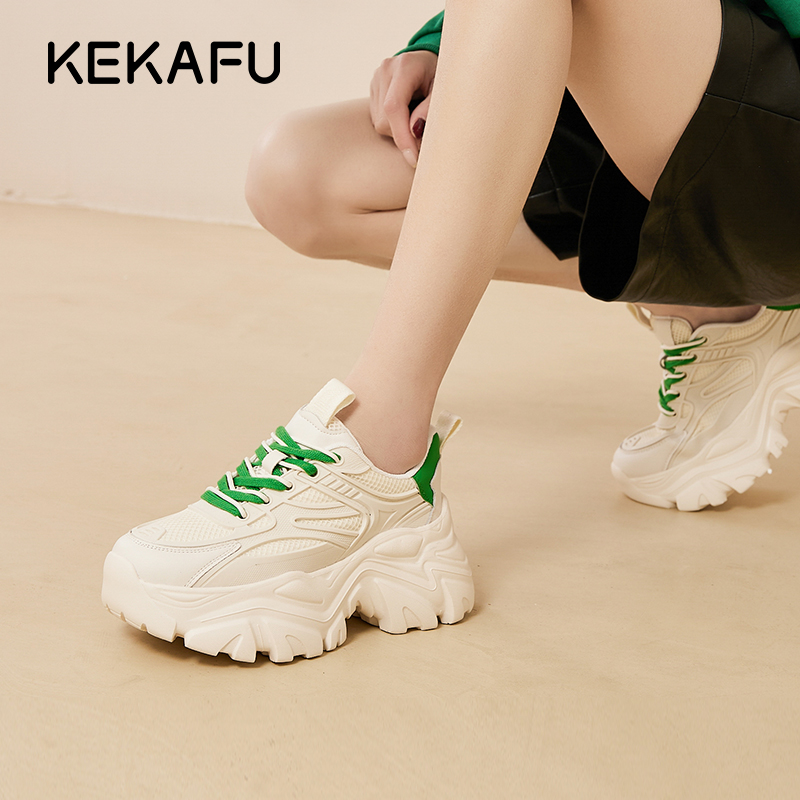 珂卡芙新款百搭厚底运动鞋