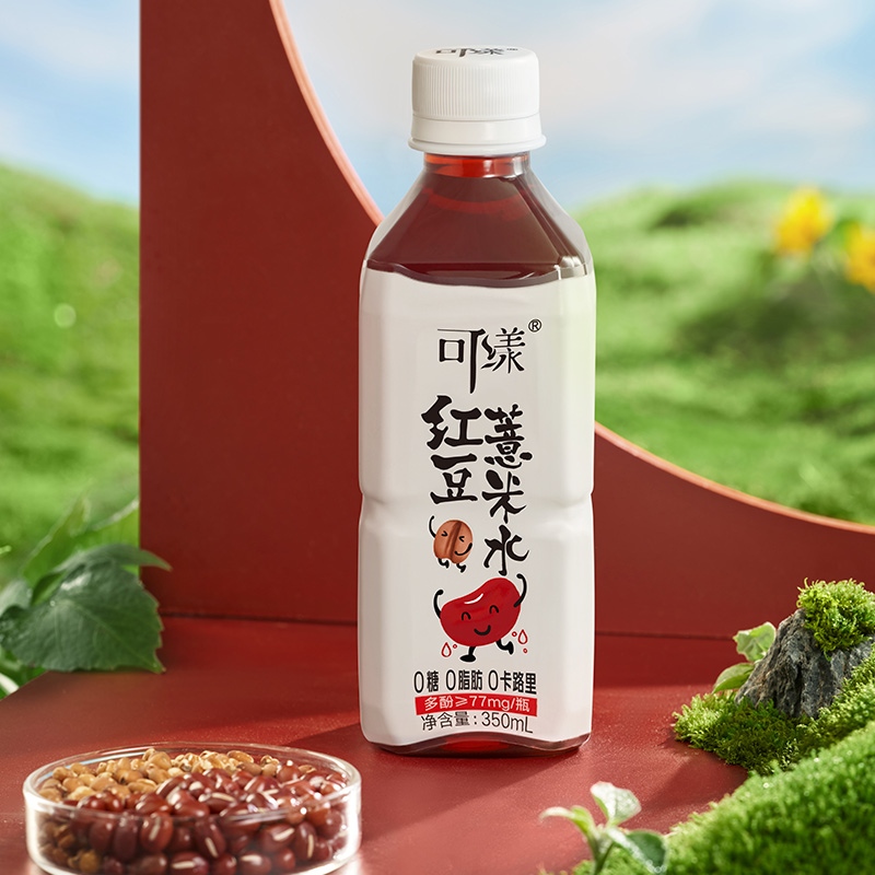 可漾红豆薏米水0卡0糖0脂薏仁饮料350ml*6瓶