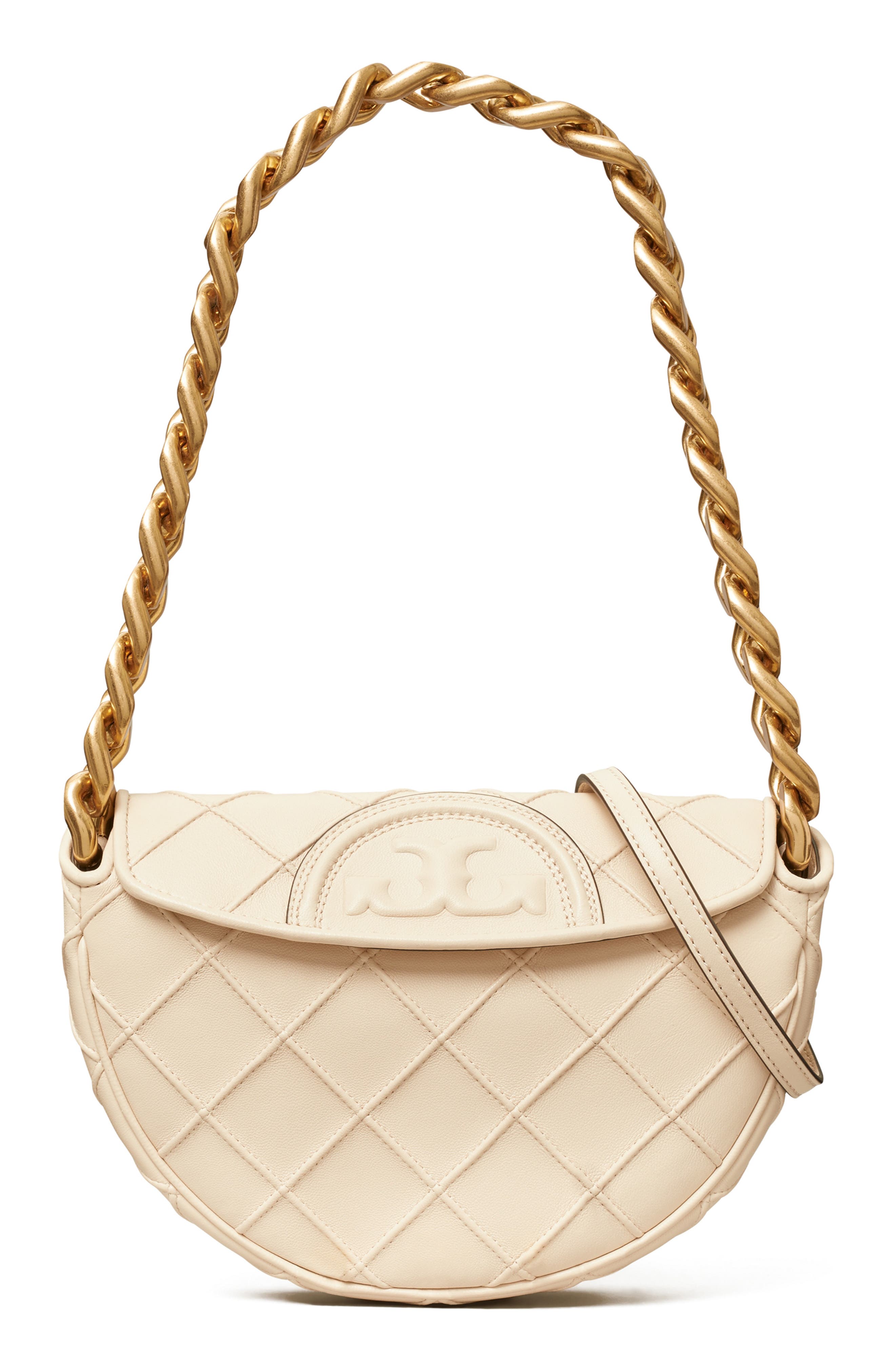 Tory Burch Mini Fleming Soft Crescent Shoulder Bag