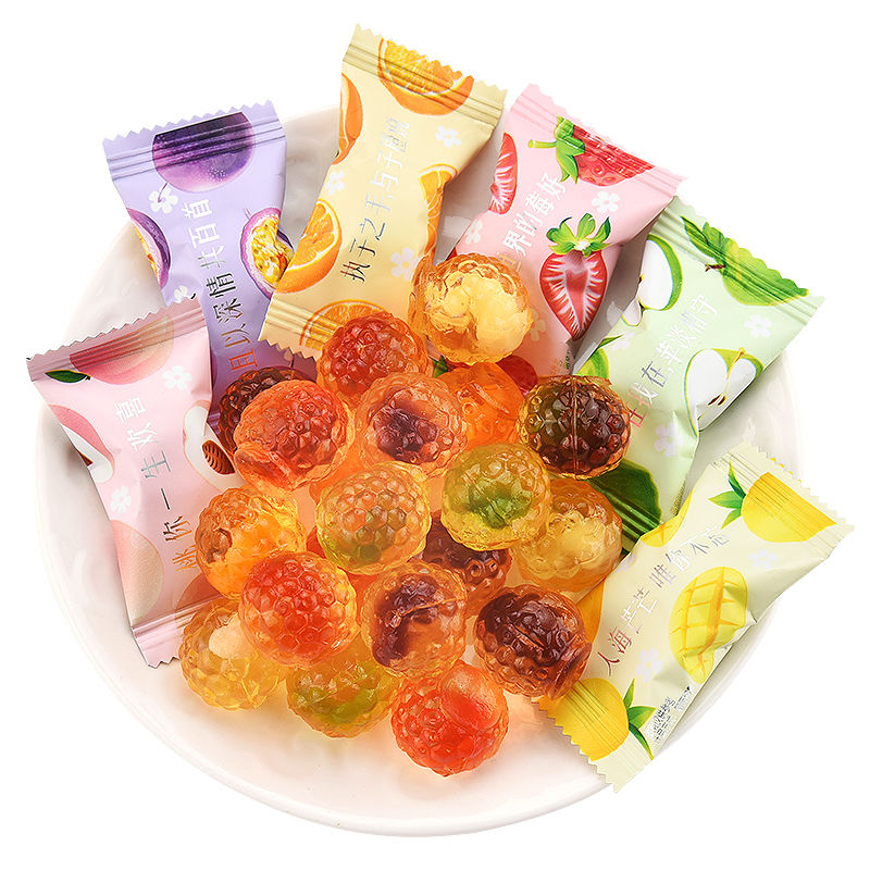 【阿q熊食品】爆浆果汁软糖1斤