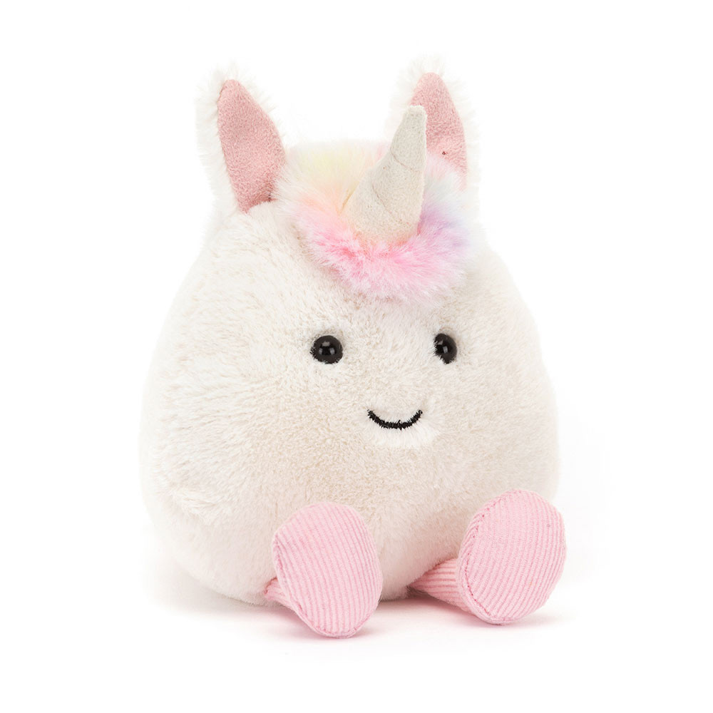 Jellycat Amuseabean 俏皮独角兽玩偶