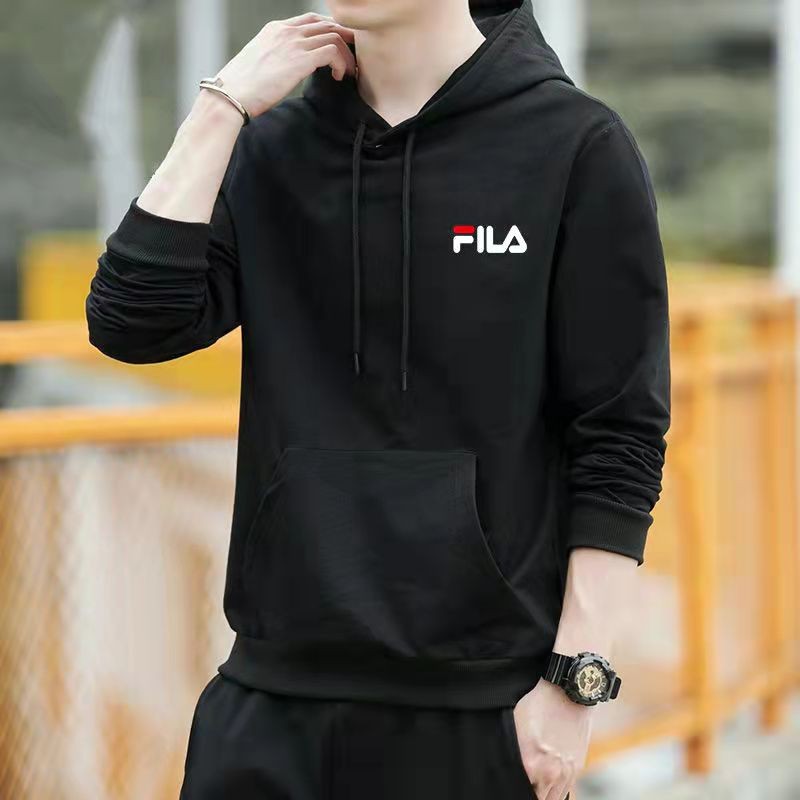 【送运费险】fila 斐乐  纯棉 男女套头 连帽 卫衣 