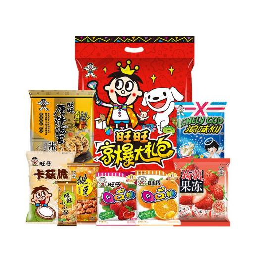151.12元包邮！旺旺零食大礼包600g*8件