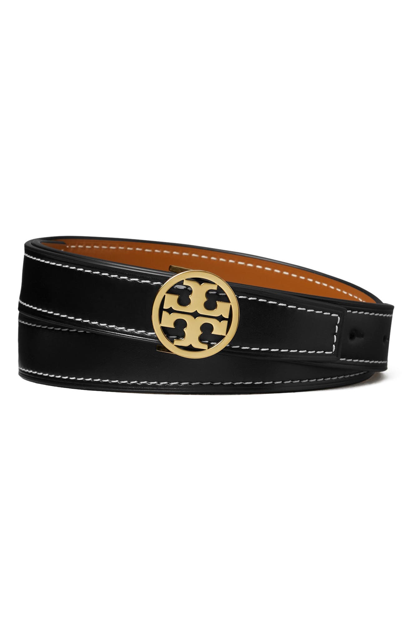 Tory Burch Miller Reversible Leather Belt
