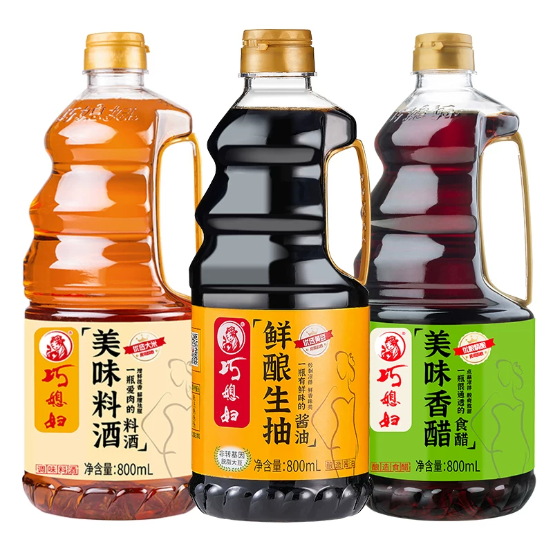 巧媳妇生抽料酒香醋800ml*3
