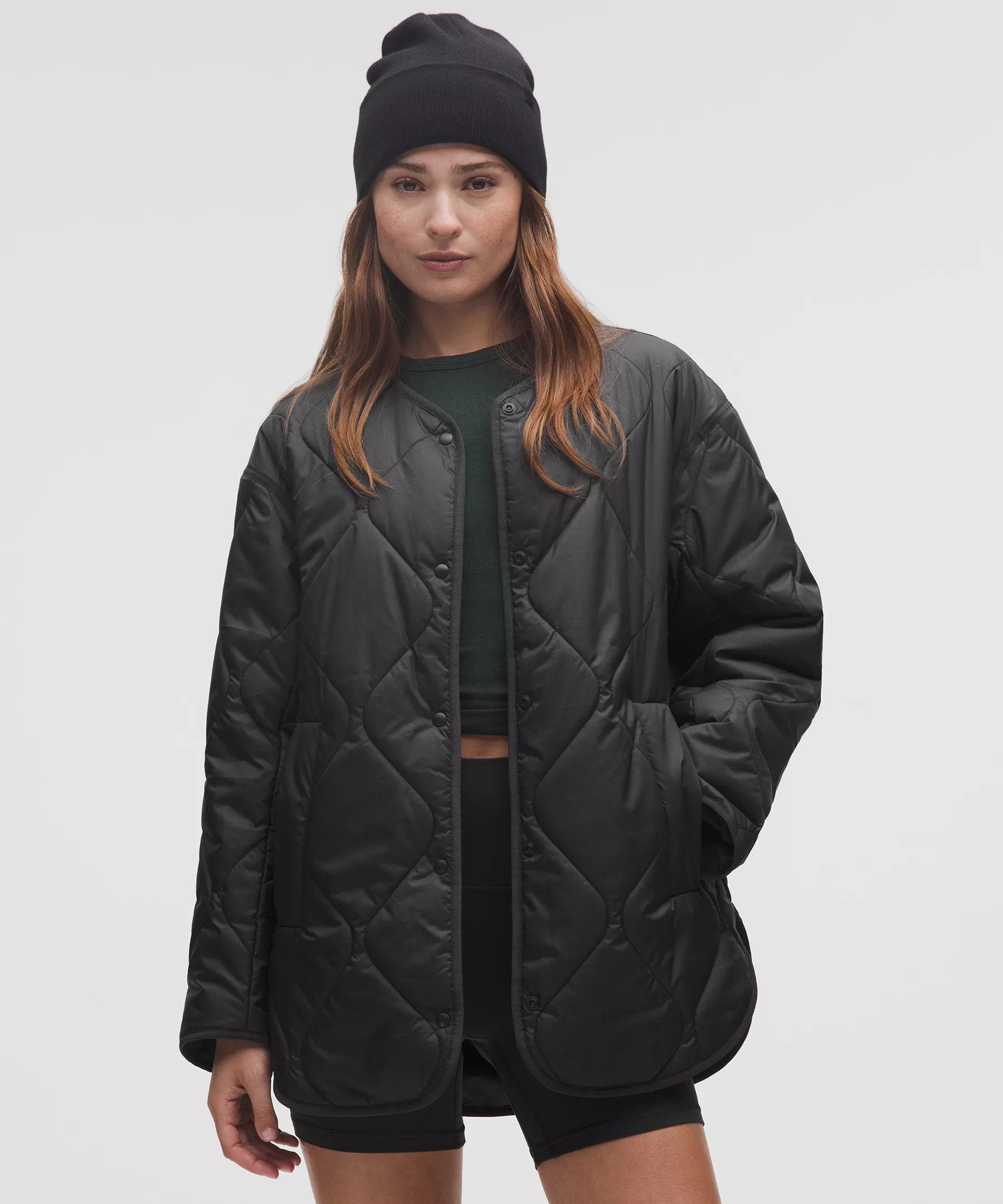 Lululemon Quilted Insulated 女士外套 Obsidian XXXS