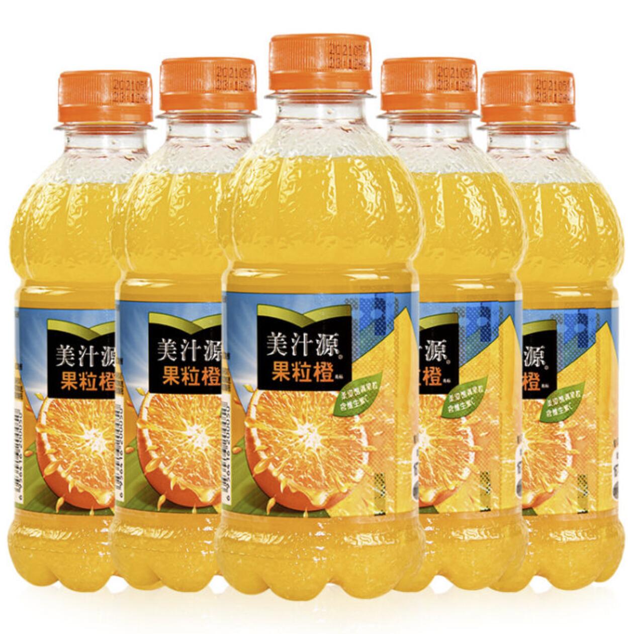 8.8元 包邮，Minute Maid 美汁源 果粒橙 300ml*6瓶 