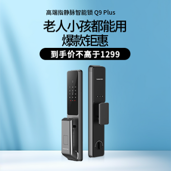 京东 凯迪仕Q9 Plus智能锁 送锂电池+墩墩锅