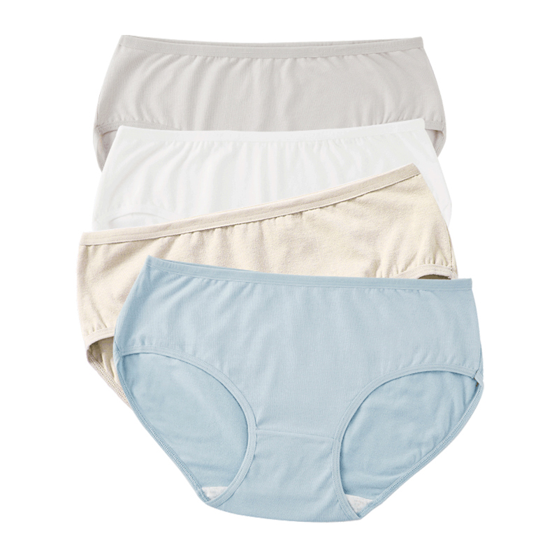 【拾来九八】女士内裤纯色4条装