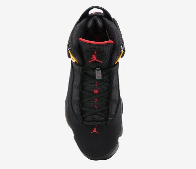 black and yellow jordan 6 rings